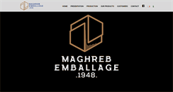 Desktop Screenshot of maghrebemballage.com